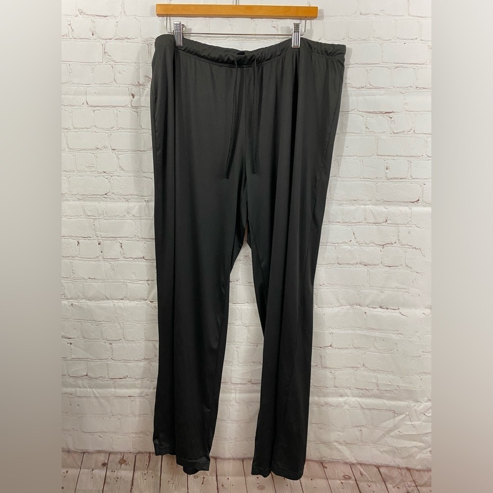 32 Cool Sleepwear Mens Size XL Black Pull On Elastic Drawstring Waist Pants